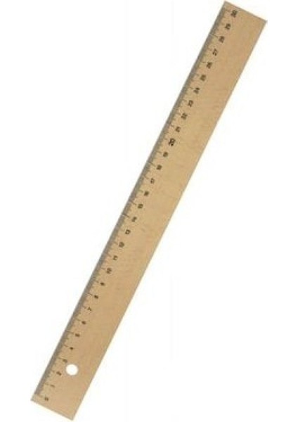 30 cm Ahşap Cetvel, Dayanıklı ve Şık Ölçüm Aracı