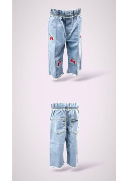 Kiraz Desenli 🍒 Kız Kot Pantolon fiyatları