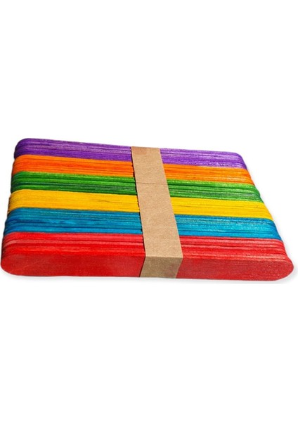 Renkli Dil Çubuğu, 50'li Paket, Geniş Seçenekler