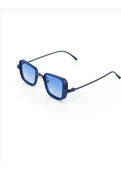 Steampunk Mavi Cam Mavi Çerçeve Ünisex Güneş Gözlüğü fırsatları
