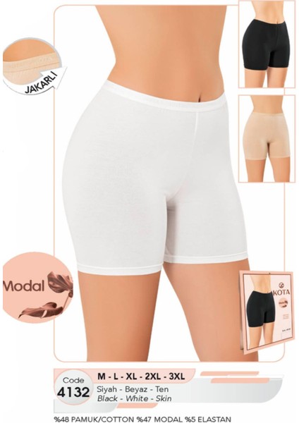 Iç Giyim Kota Jakarlı Mini Modal&pamuk Tayt (1 Adet)