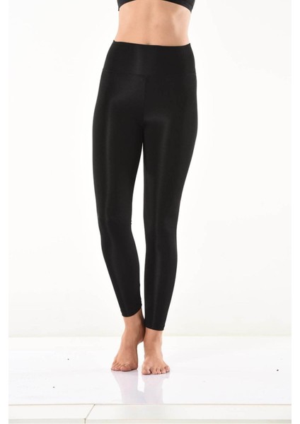 Derya Kurşun Yüksek Bel Parlak Disco Tayt 0595 fırsatları