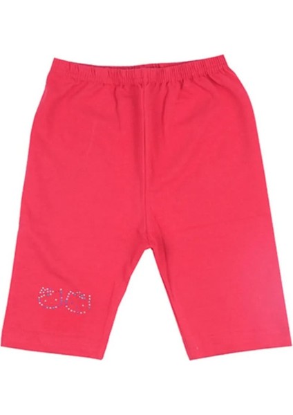 3'lü Likralı Kız Çocuk Kısa Tayt