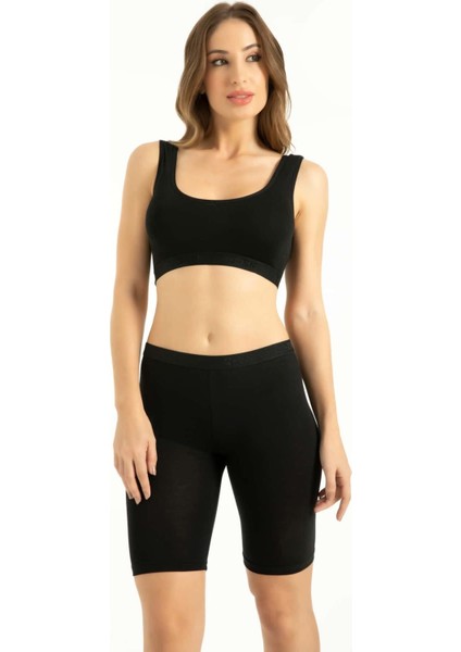 Iç Giyim Bambu Diz Üstü Tayt