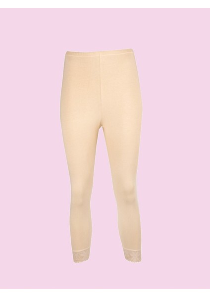 Ceylanoğlu Ribana Dantelli Uzun Tayt 238(3 Adet)