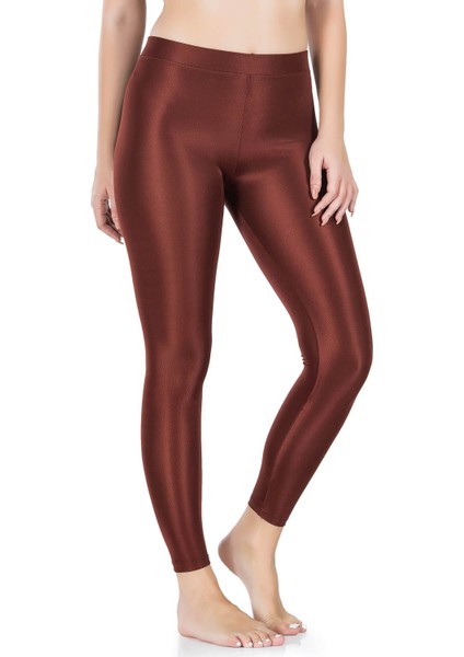 Iç Giyim Derya Kurşun Esnek Kumaş Rahat Kesim Yüksek Bel Parlak Disco Tayt modelleri