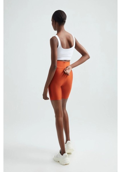 Iç Giyim Derya Kurşun Esnek Kumaş Rahat Kesim Yüksek Bel Parlak Diz Üsttü Bisikletçi Tayt fiyatları