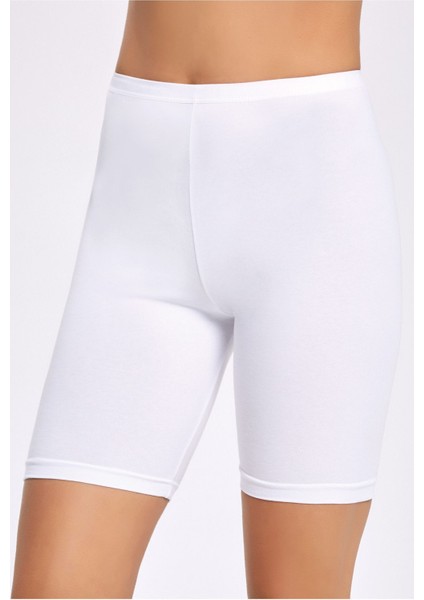 Likra Düz Paça Kısa Tayt 2246 Büyük Bedenli