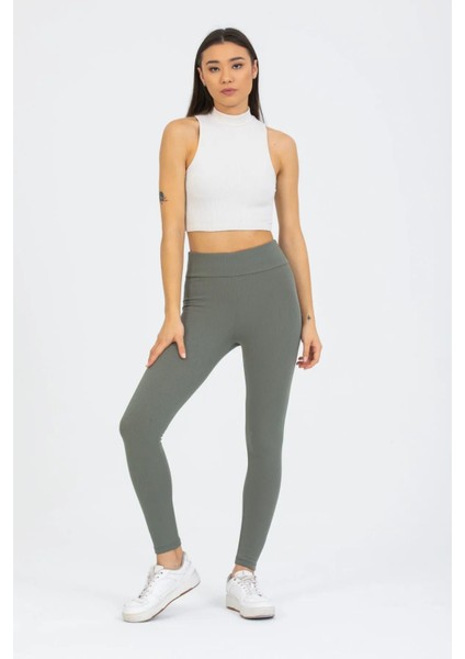 Iç Giyim Derya Kurşun Yüksek Bel Fitilli Tayt fiyatları