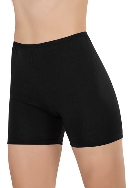 Kadın Pamuklu Likralı Ara Boy Diz Üstü Kısa Tayt Şort Boxer modelleri