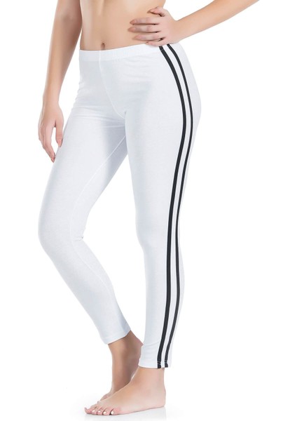 Iç Giyim Derya Kurşun Yüksek Bel Pamuk Kumaş Yandan Çift Şeritli Uzun Tayt modelleri