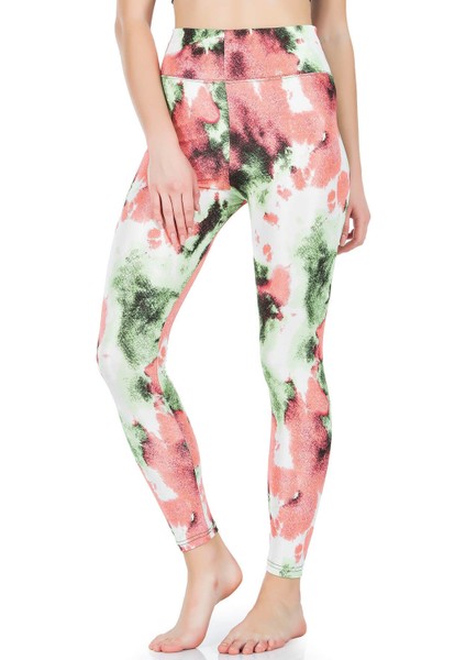 Iç Giyim Derya Kurşun Yüksek Bel Batik Desenli Renkli Sporcu Tayt fiyatları