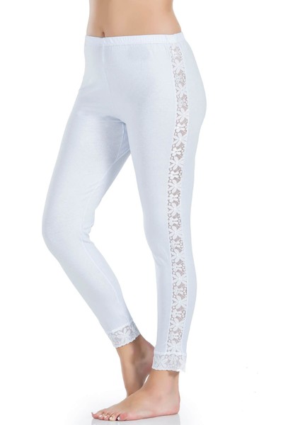 Iç Giyim Derya Kurşun Yan Kısımları Dantelli Pamuk Kumaş Yüksek Bel Tayt