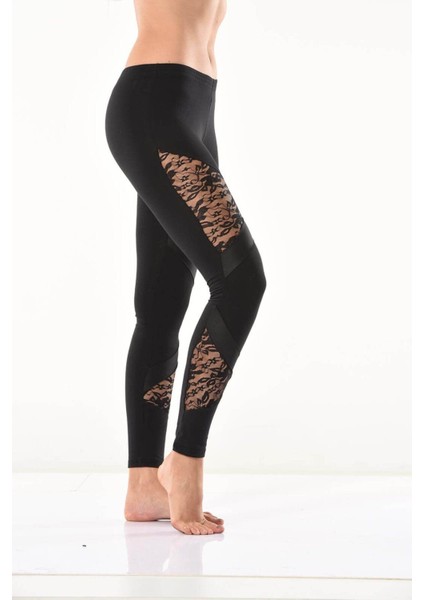 Iç Giyim Derya Kurşun Yüksek Bel Transparan Detaylı Sporcu Şık Tayt fiyatları