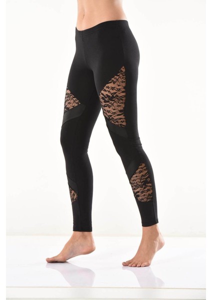 Iç Giyim Derya Kurşun Yüksek Bel Transparan Detaylı Sporcu Şık Tayt modelleri