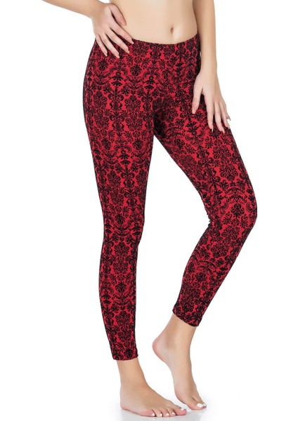 Iç Giyim Derya Kurşun Yüksek Bel Desenli Uzun Tayt fiyatları