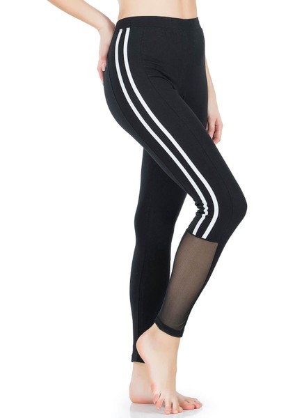 Iç Giyim Derya Kurşun Yüksek Bel Yandan Şeritli Sporcu Tayt