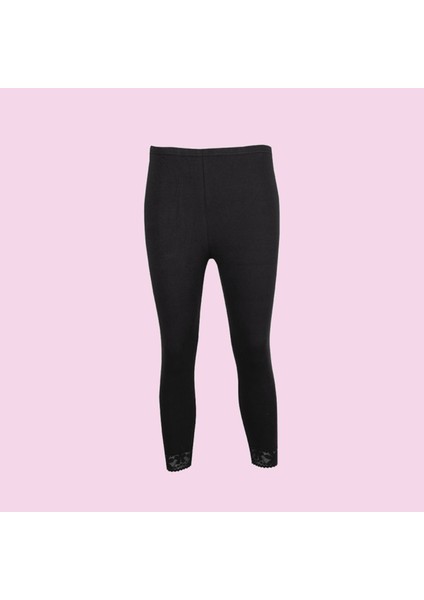 238 Ribana Kadın Dantelli Uzun Tayt (3 Adet)