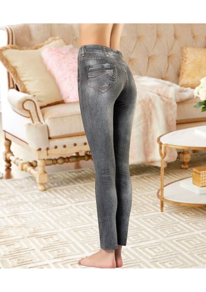 Iç Giyim Derya Kurşun Kot Görünümlü Pamuk Likra Tayt fiyatları