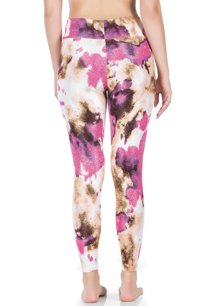 Iç Giyim Derya Kurşun Yüksek Bel Batik Desenli Renkli Sporcu Tayt fiyatları