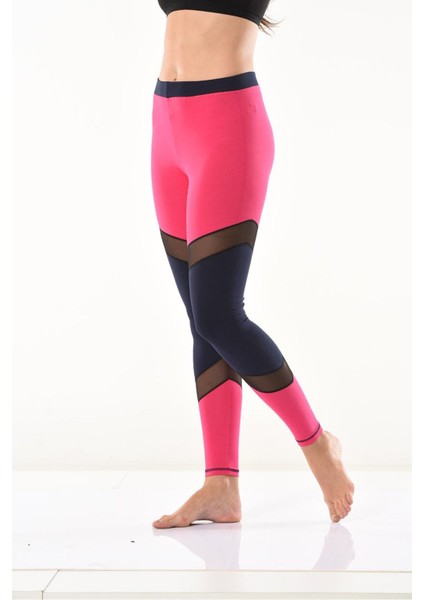 Iç Giyim Derya Kurşun Yüksek Bel Transparan Detaylı Sporcu Şık Tayt modelleri