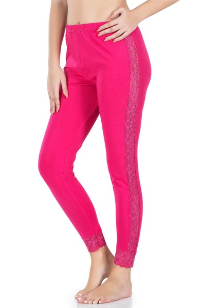 Iç Giyim Derya Kurşun Yan Kısımları Dantelli Pamuk Kumaş Yüksek Bel Tayt