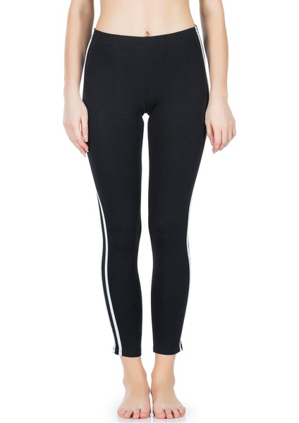 Iç Giyim Derya Kurşun Yüksek Bel Pamuk Kumaş Yandan Çift Şeritli Uzun Tayt modelleri