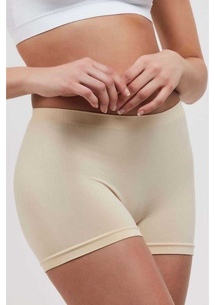 Dikişsiz Kadın Boxer Ten Şort