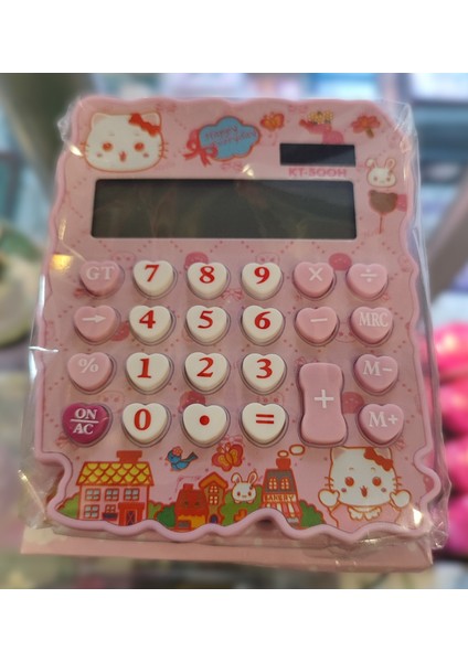 Hello Kitty Figürlü Orta Boy Hesap Makinesi Pembe 12 Haneli AD68289 fiyatları