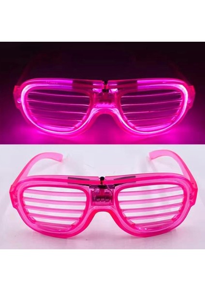 Pembe LED Işıklı Parti Gözlüğü - Neon 3 Modlu fırsatları