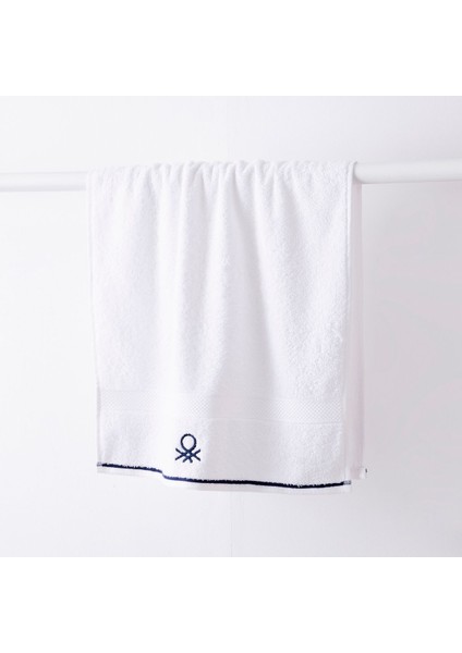 Home Banyo Havlu El Yüz Vücut Beyaz %100 Pamuk 50x90 cm