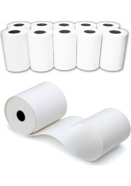 Termal Rulo 10'lu Set 80X40 Mm, Temiz ve Dayanıklı Adisyon Rulosu