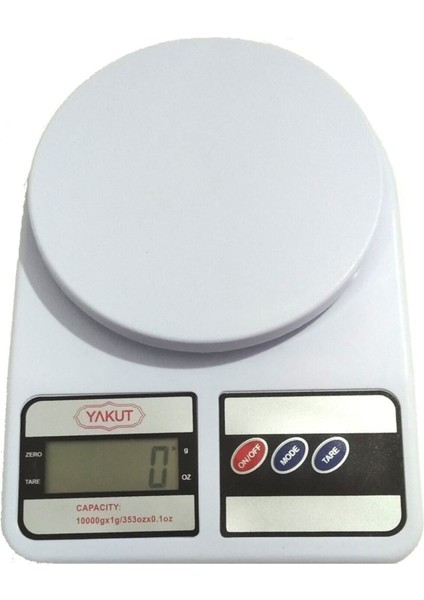 10 kg Dijital Mutfak Tartısı, LCD Ekranlı, Pilli, Hassas Elektronik Terazi