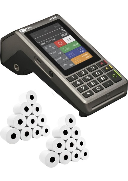 4g Yeni Nesil Qr Kodlu Yazar Kasa Pos Seti + 20 Rulo Hediye