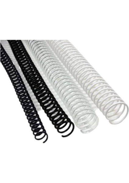 38 mm 3:1 Helezon Spiral Şeffaf 50'li, Dayanıklı ve Şık Tasarım modelleri