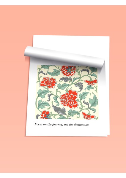 Çerçevesiz Poster, Journey Çiçekli Yazı, Çalışma Odası Dekoru Poster No: 112092 fiyatları