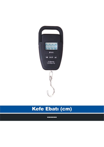 50 kg 10 gr Bavul Tartım Terazisi SF-911, Hassas ve Güvenilir Ölçüm Sağlar.