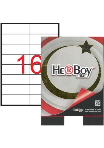 100 Yaprak Laser Etiket 105X37,125 Mm, Uyumlu ve Yüksek Kaliteli Baskı Için Ideal