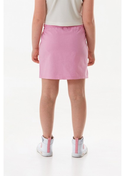 Beli Bağlamalı Düğmeli Kız Çocuk Etek modelleri