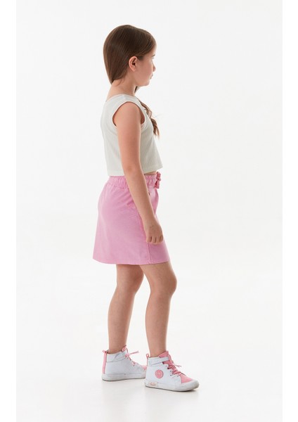 Beli Bağlamalı Düğmeli Kız Çocuk Etek fırsatları