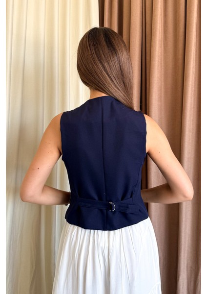 Kadın Arkası Kemerli Yelek 6796 fırsatları