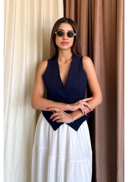 Kadın Arkası Kemerli Yelek 6796 indirimleri