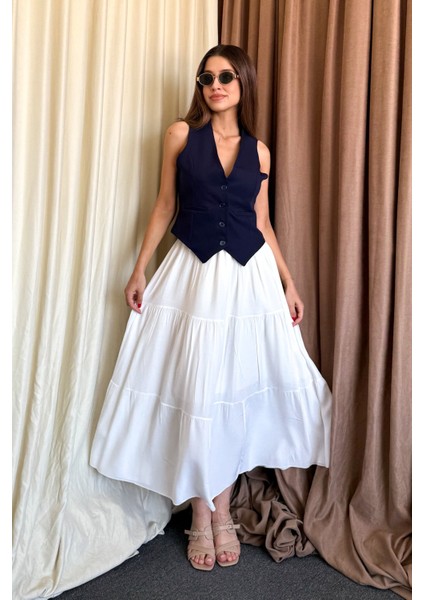 Kadın Arkası Kemerli Yelek 6796