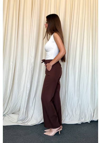 Kadın Kuşak Kemerli Bol Paça Pnt. 5014 modelleri