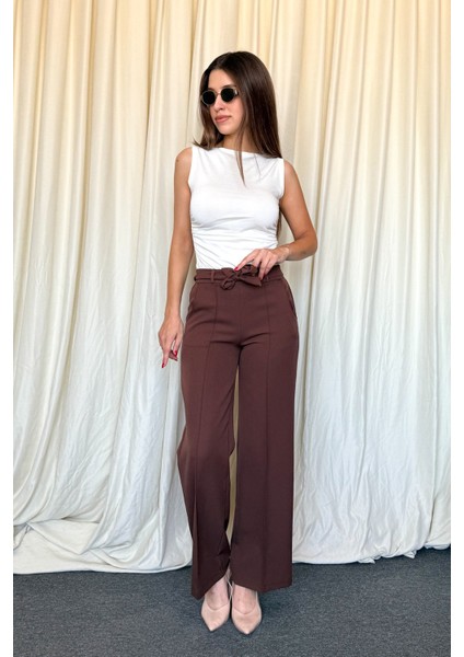 Kadın Kuşak Kemerli Bol Paça Pnt. 5014 indirimleri