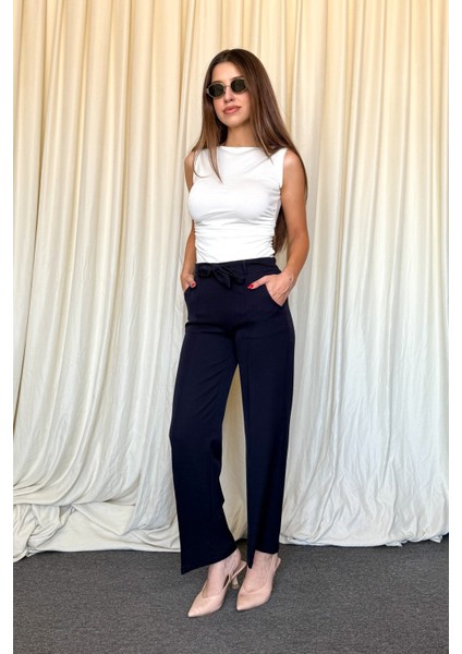 Kadın Kuşak Kemerli Bol Paça Pnt. 5014 indirimleri