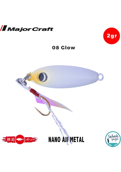 Nano Aji Metal 2.0gr 16MM #08 Glow Yem