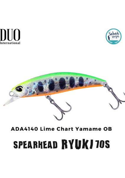Spearhead Ryuki 70S ADA4140 Lime Chart Yamame Ob Maket Balık