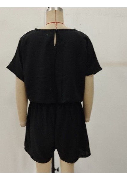 Kadın Kısa Kollu Yuvarlak Yakalı Ithal Keten Bluz ve Short Ikili Takım indirimleri