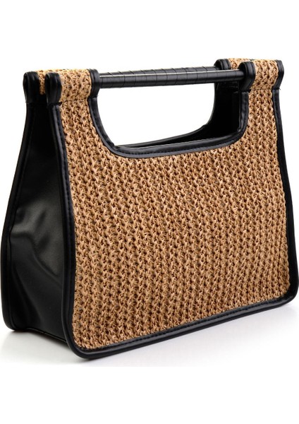 Bej Siyah Kadın El Çantası C06972090128 fiyatları